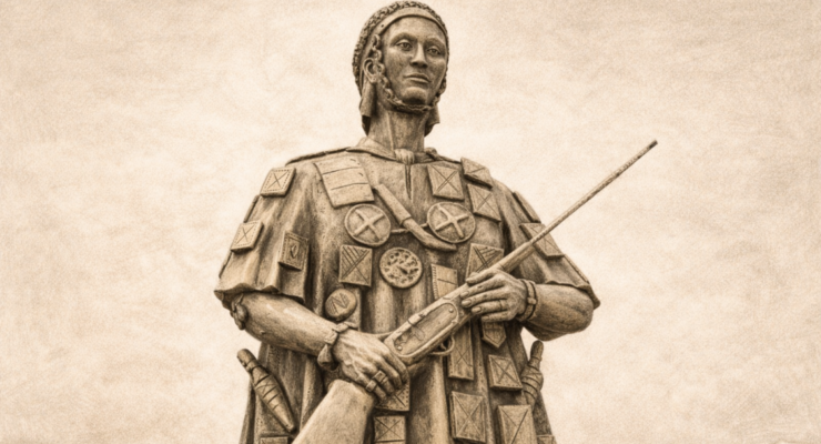 Statue of Yaa Asantewaa, Queen Mother of Ejisu who led the War of the Golden Stool in 1900