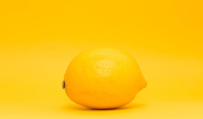 yellow lemon fruit displayed for lemon detox