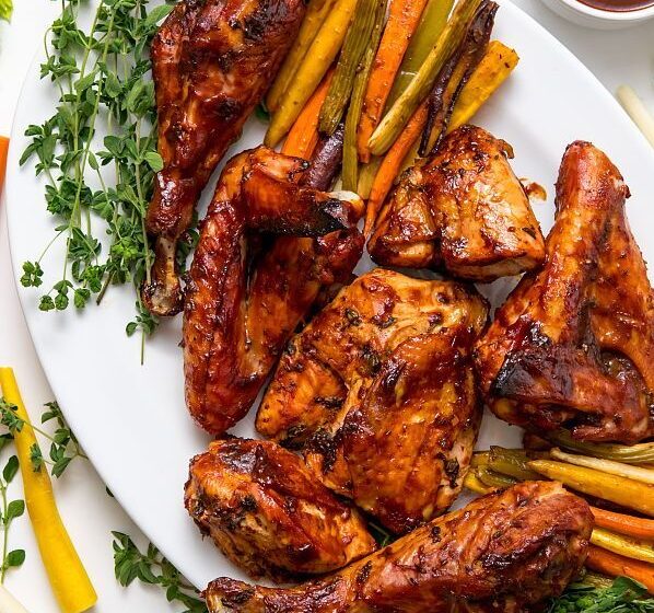 recipe picture of oven-roasted turkey and vegetables