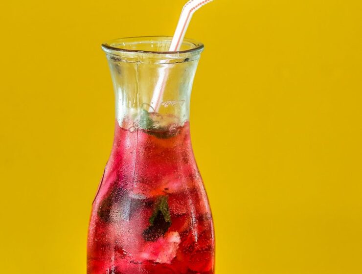 hibiscus lemon mocktail