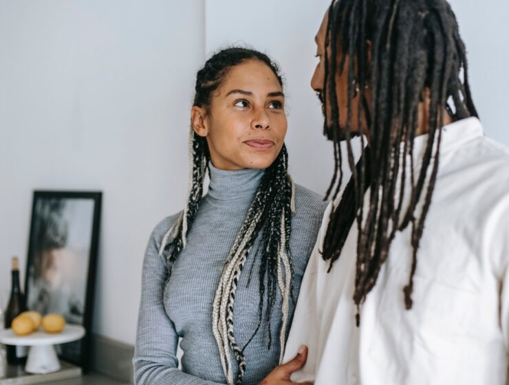 intimacy - couple staring at each other