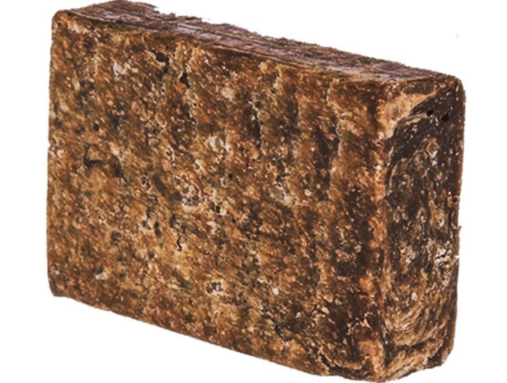 A bar of African black soap