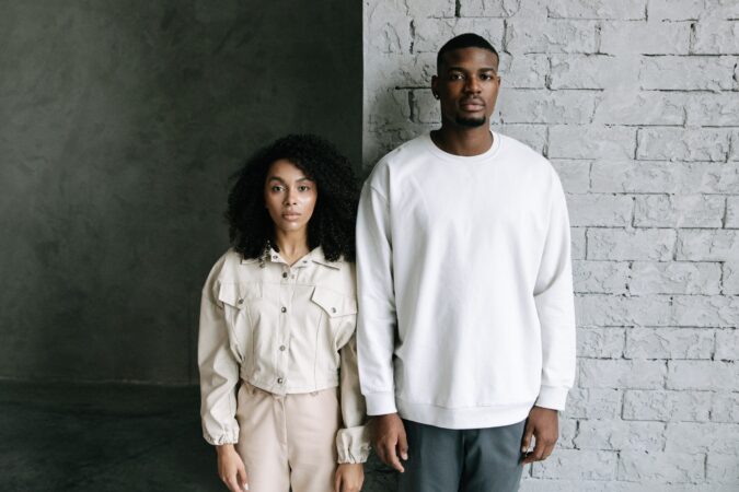 Black couple standing