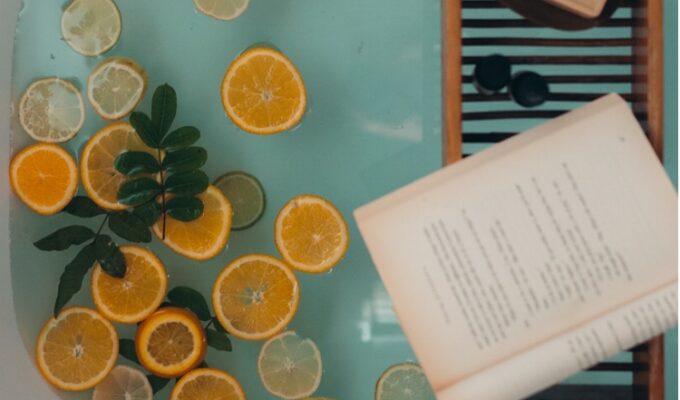 taking care of yourself with a lemon bath
