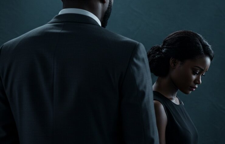 black man and woman experiencing emotional unavailability in a relationship