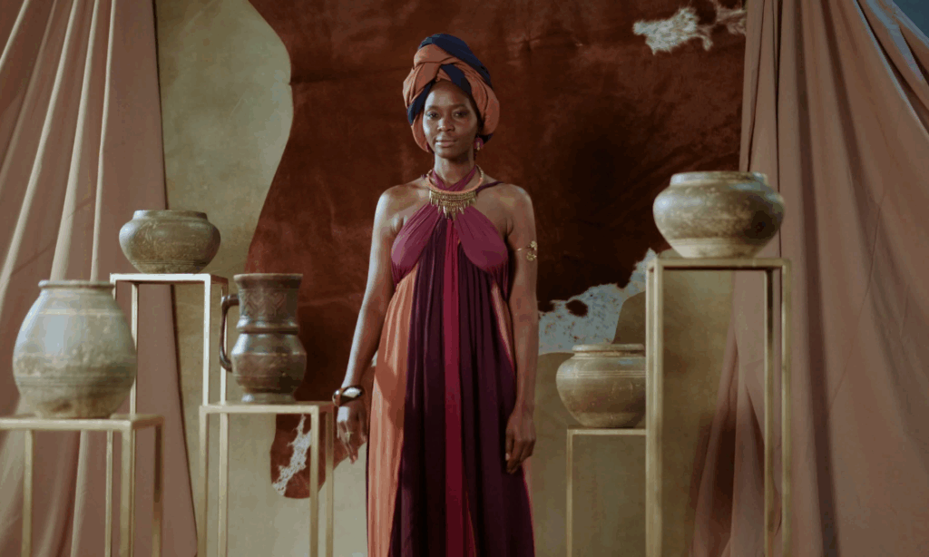 Glowing African woman radiating health and vitality, representing Our Kind of Well.