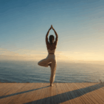 Woman in a tree pose illustrating how to fix bad posture naturally