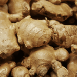 Fresh ginger root, a versatile spice with many health benefits.